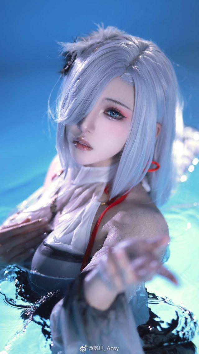 图片[4]-《原神》申鹤化身：川_Azey的神秘与魅力新篇-清美唯艺
