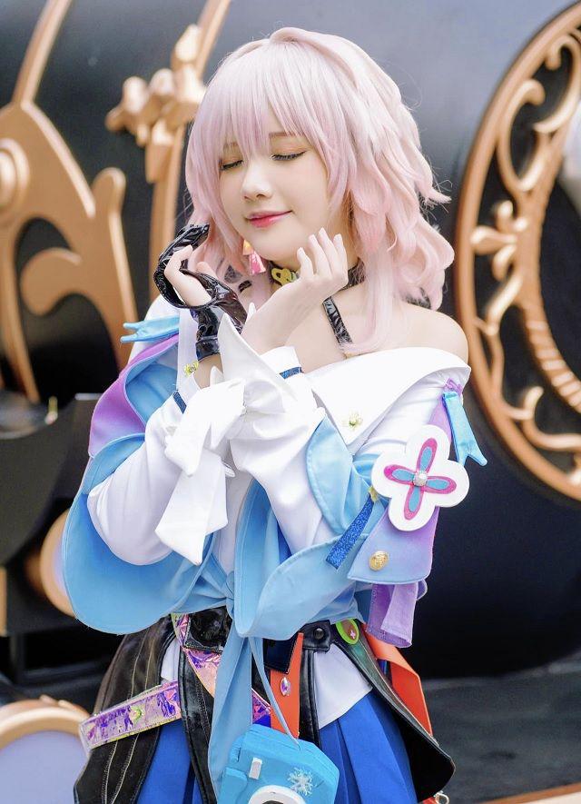 图片[4]-“陈秋芳3月7日Cosplay扮相萌化粉丝心，可爱度爆表！”-清美唯艺
