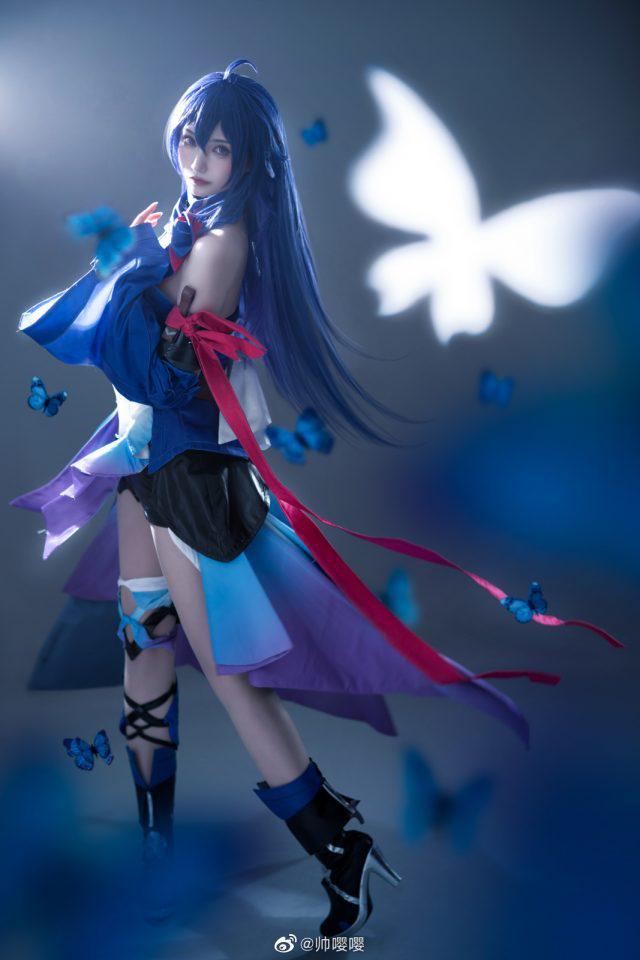 帅气coser化身《崩坏：星穹铁道》蝴蝶希儿，引发粉丝热潮！-清美唯艺