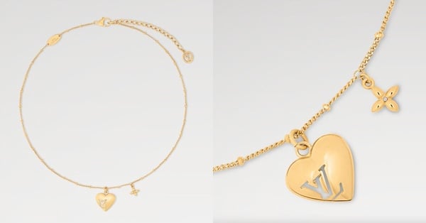 Louis Vuitton Blooming Heart 项链