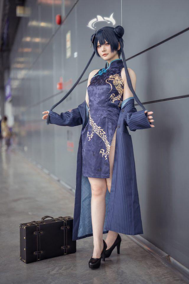 绝美妃咲COSPLAY写真集——探索《蔚蓝档案》中的屿鱼魅力-清美唯艺