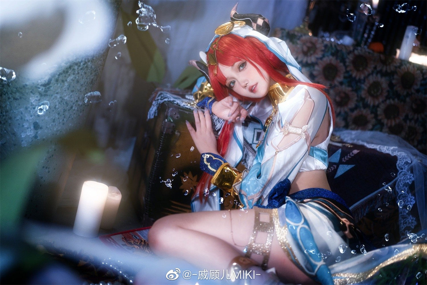 图片[3]-戚顾儿 MIKI 化身原神妮露，能否为你献上动人花神舞蹈？-清美唯艺