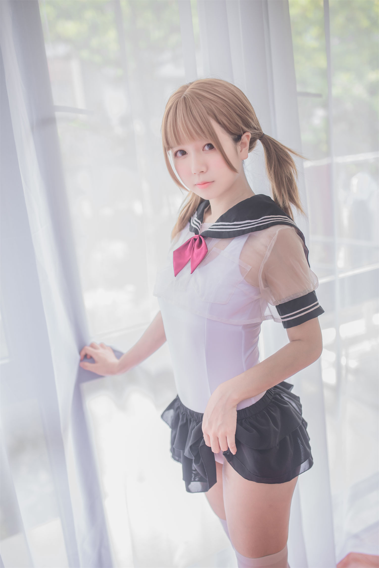 图片[2]-白金Saki：萌系风潮的开创者，她的水手服有何特别之处？-清美唯艺