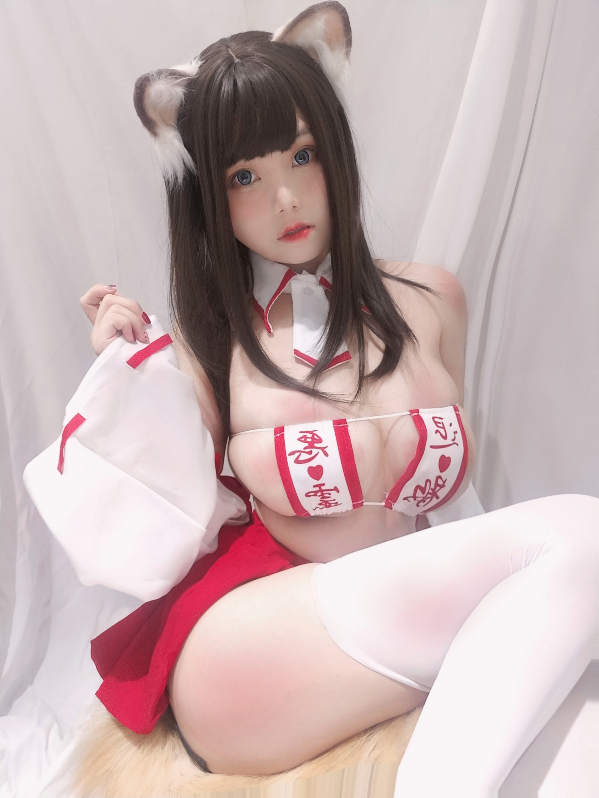 图片[3]-二次元小狐狸巫女：蜜汁猫裘的美丽探秘-清美唯艺