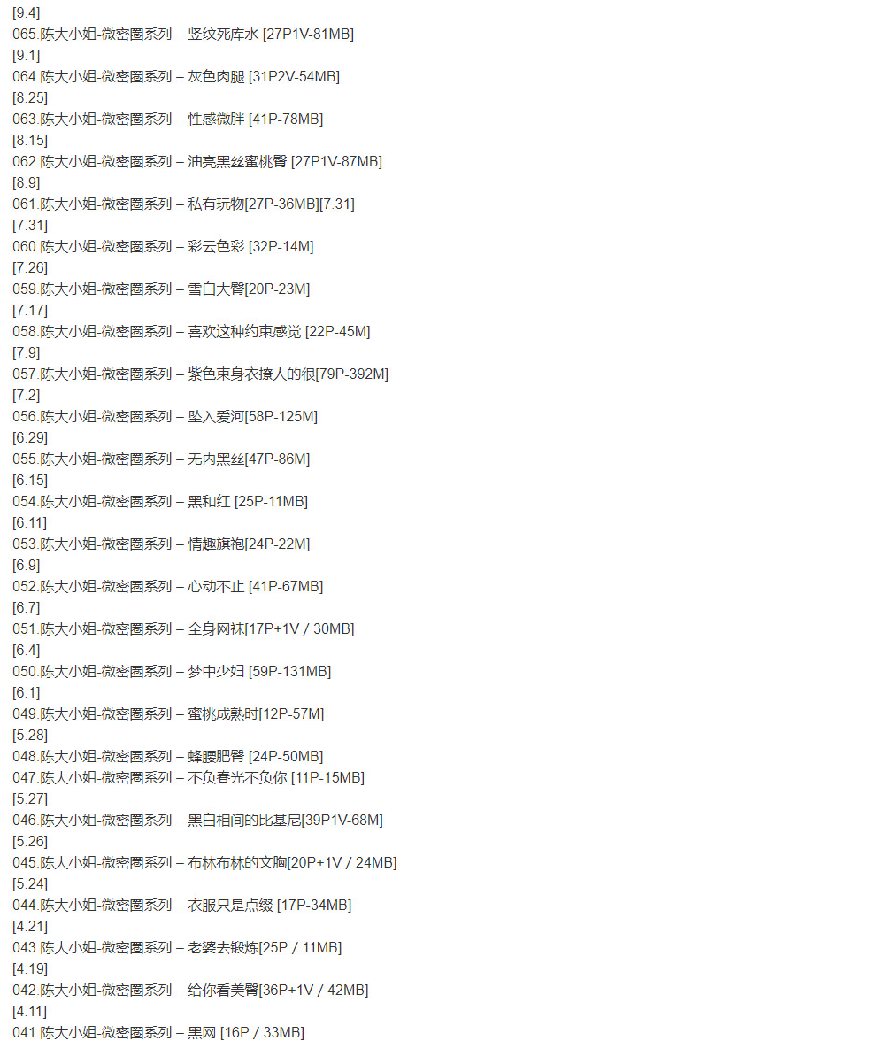 独家曝光！陈大小姐私密65期珍藏图影大揭秘