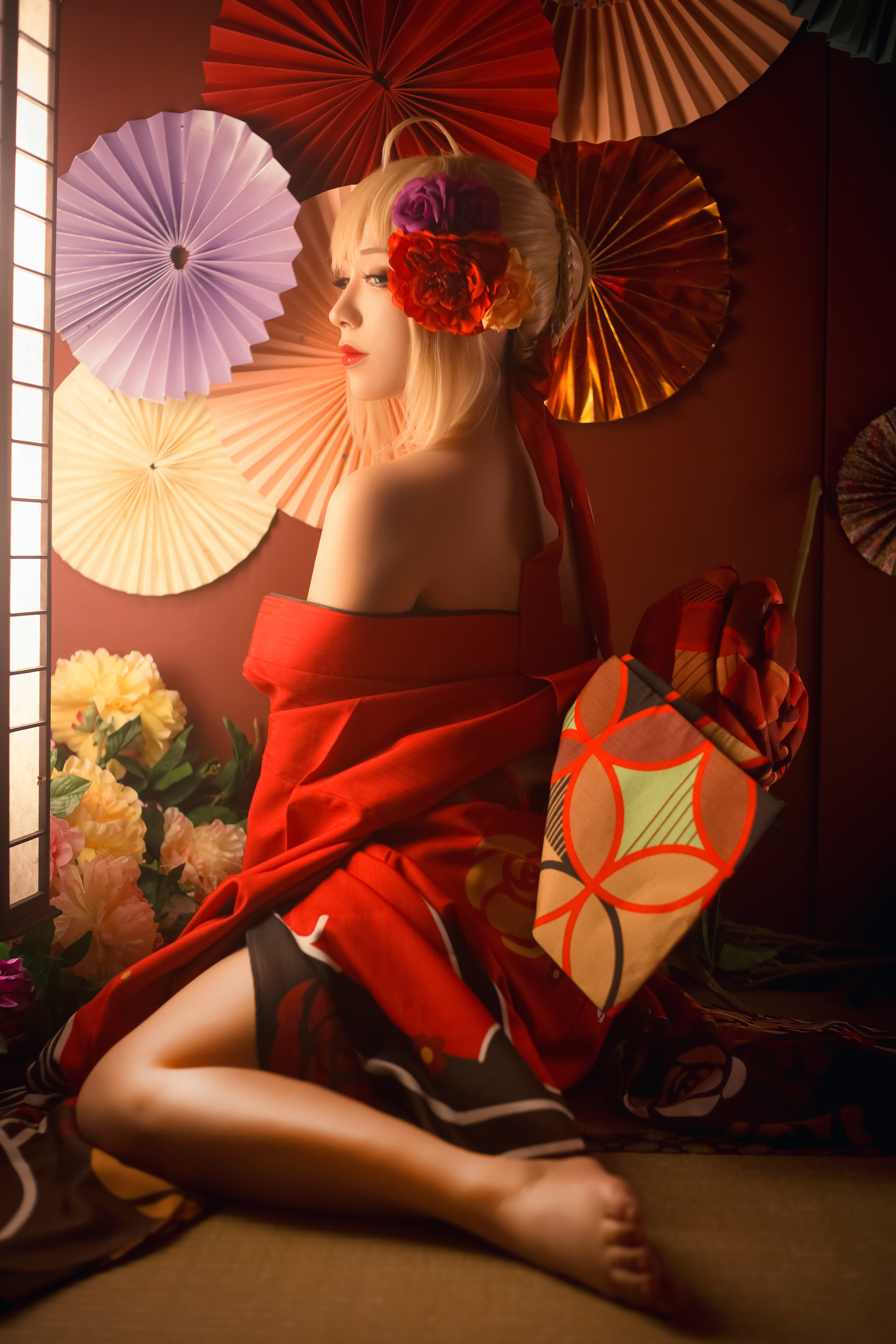 绝美和风盛宴：千寻大人×尼禄花嫁 高质COS大片赏析，惊艳你的视觉！