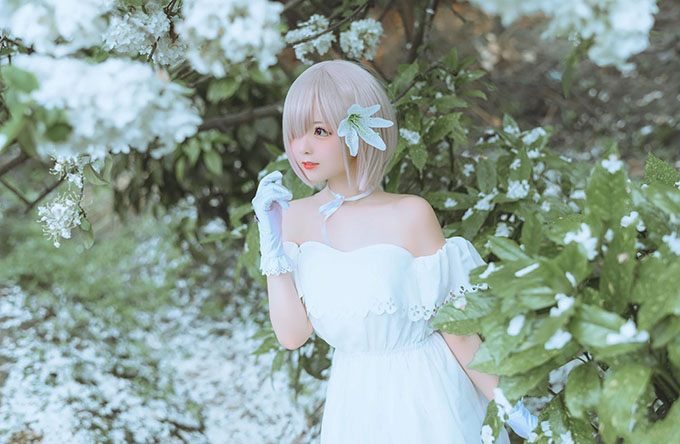 图片[5]-粉梦仙韵：嶋葵绝美cosplay艺术盛宴，心动の少女 pink fantasy！-清美唯艺