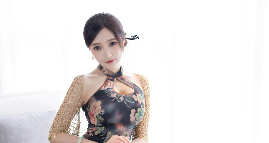 韵味绽放！王馨瑶yanni 安吉风情旗袍秀，81张美图惊艳来袭！-清美唯艺