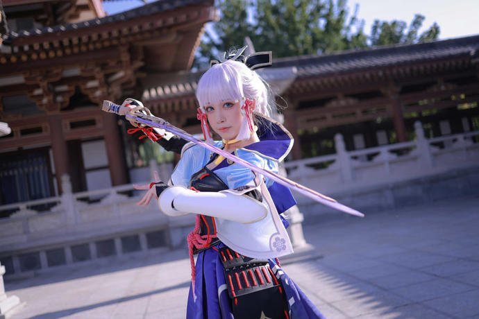 水韵轻舞，白鹭再临：水淼Aqua绝美还原神里绫华仙姿-清美唯艺