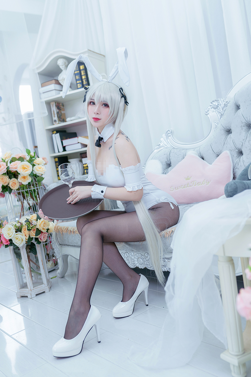 【cosplay】羊大真人 -缘之空-穹妹兔女郎COS写真图片