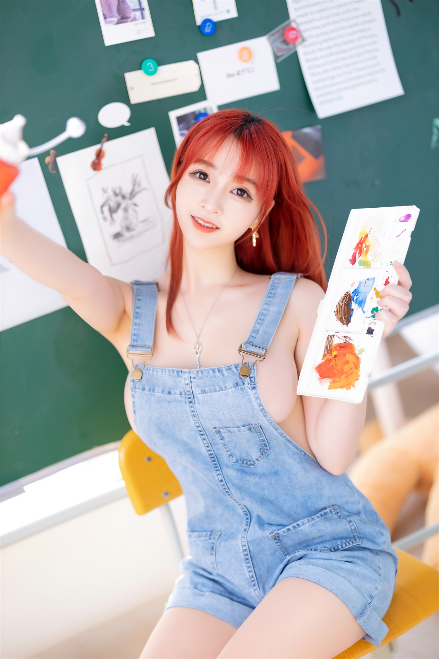 图片[4]-叉子宝宝风格大揭秘：如何找到最适合你的迷人蓝白少女形象？-清美唯艺