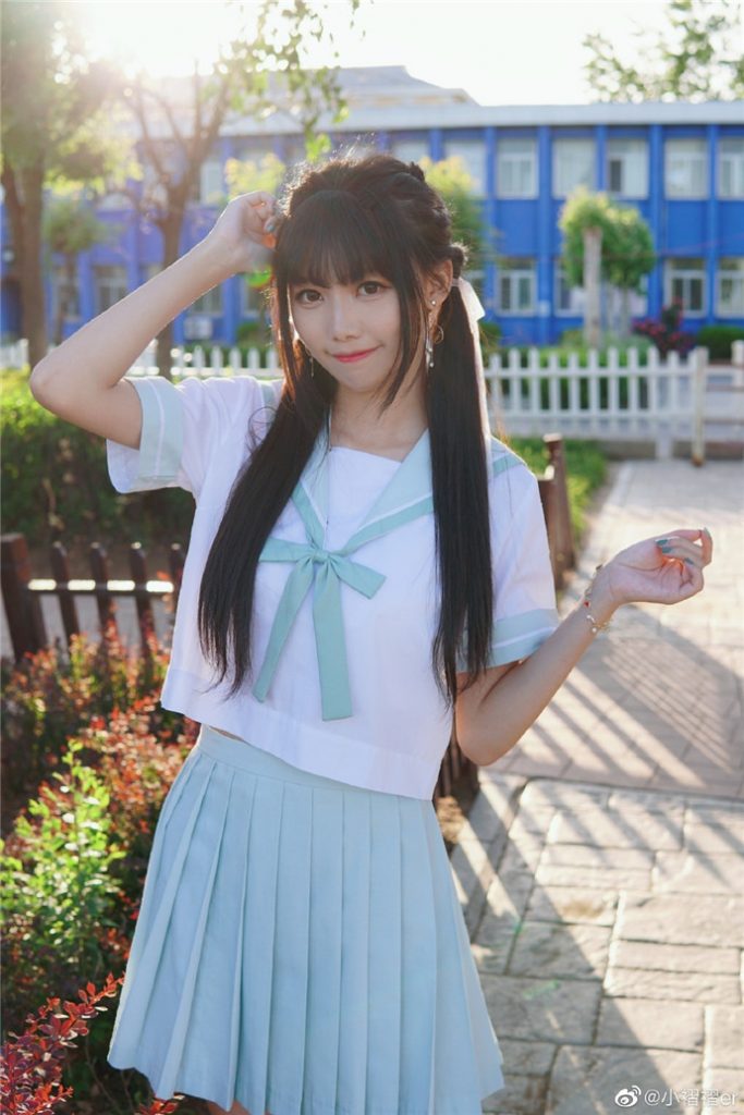 图片[4]-小褶褶er究竟是什么？如何让海边jk制服的年轻美少女cos更具魅力？-清美唯艺