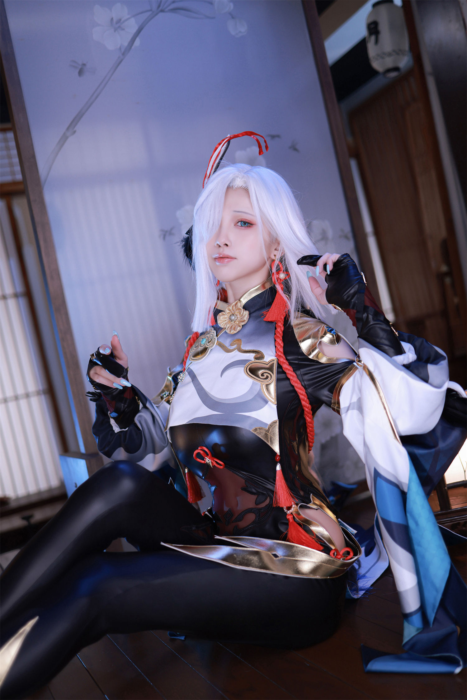 图片[6]-水淼Aqua COSPLAY：原神申鹤华丽登场，美图震撼！-清美唯艺