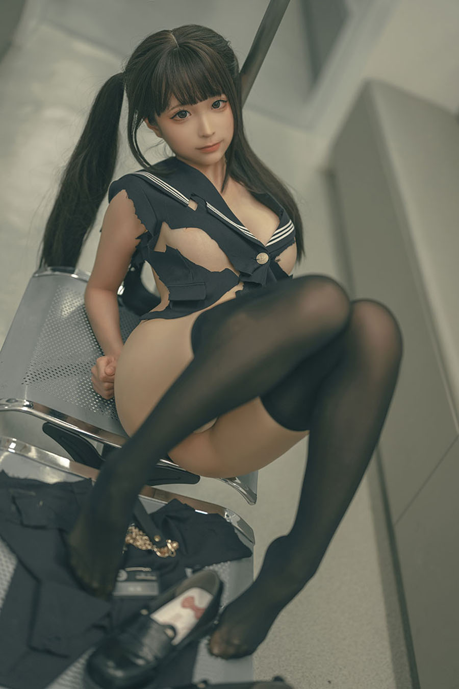 图片[4]-哪里可以观看蠢沫沫的地铁任务Cosplay照片？快来获取全集吧！-清美唯艺