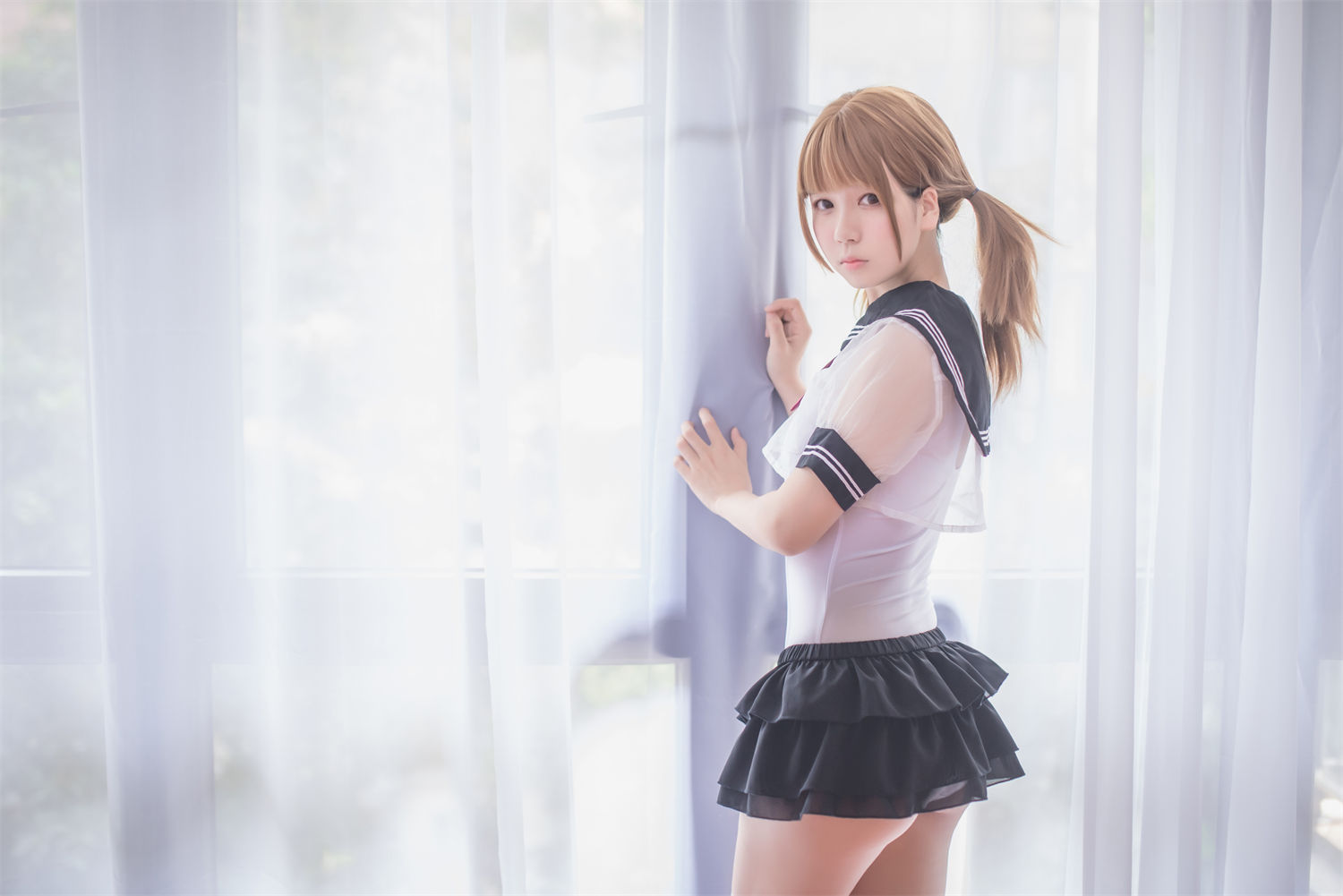 白金Saki：萌系风潮的开创者，她的水手服有何特别之处？-清美唯艺