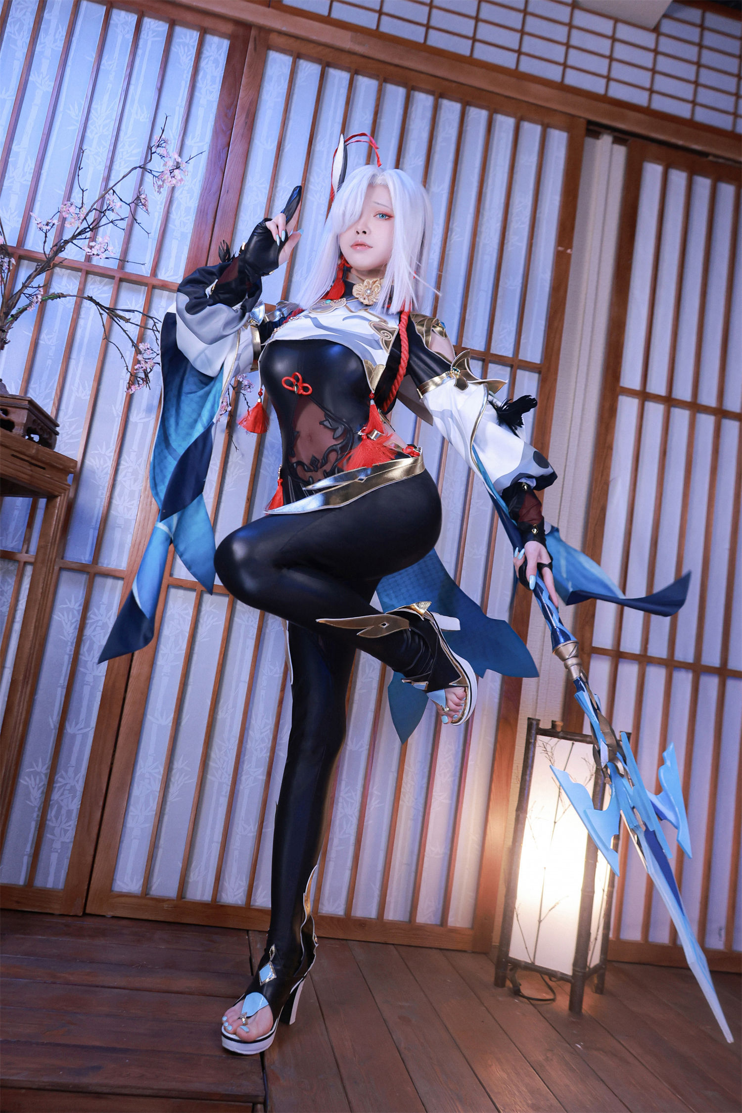 图片[5]-水淼Aqua COSPLAY：原神申鹤华丽登场，美图震撼！-清美唯艺