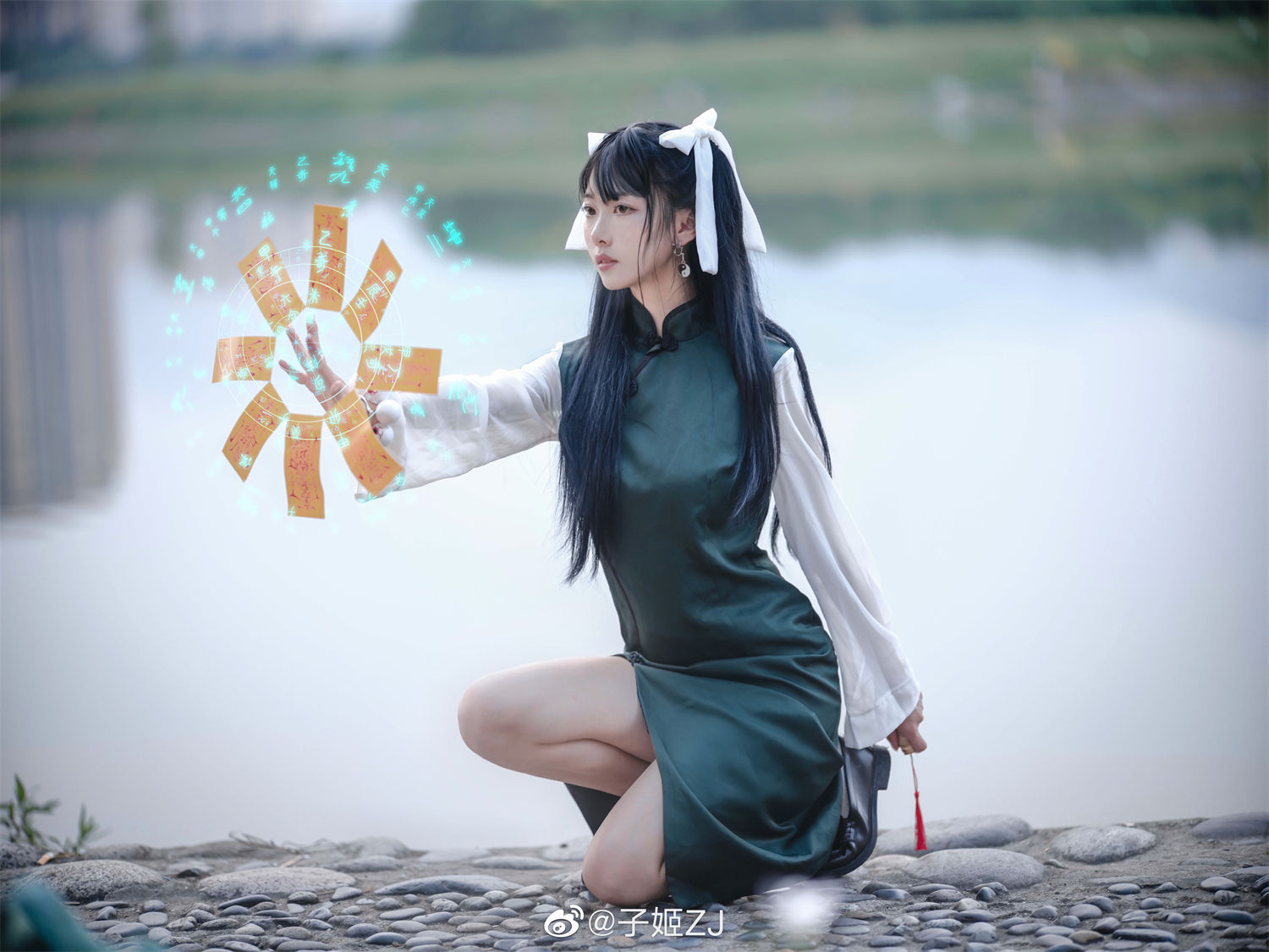江南水乡邀你共赏，子姬ZJ倾情cos药指，快来领略她的魅力！-清美唯艺