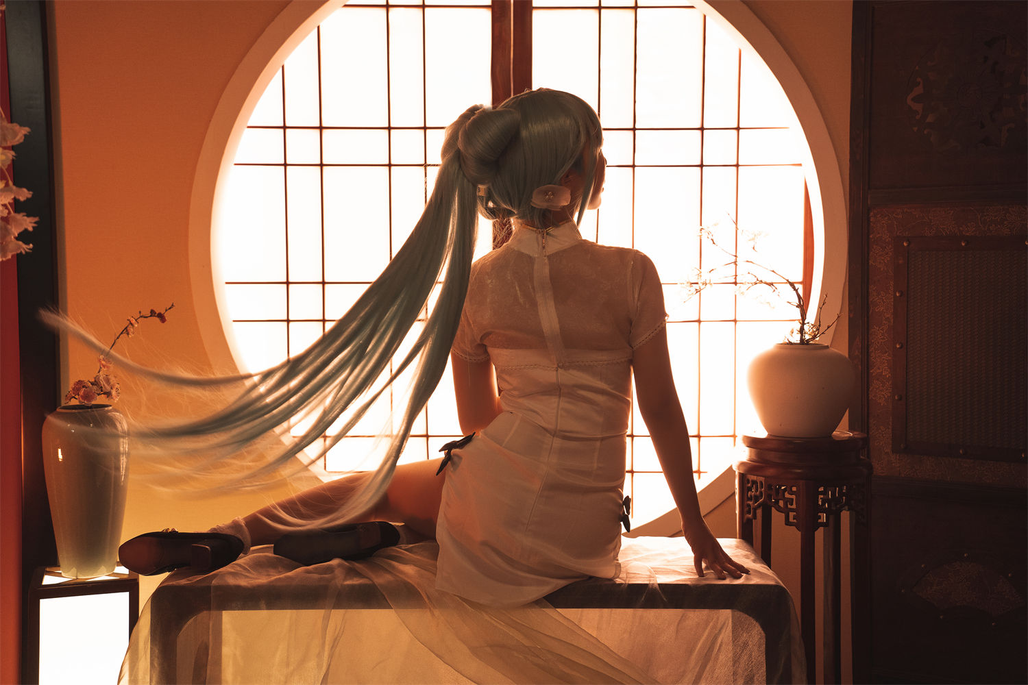 图片[5]-探索面饼仙儿mochita初音旗袍的独特魅力与风华-清美唯艺