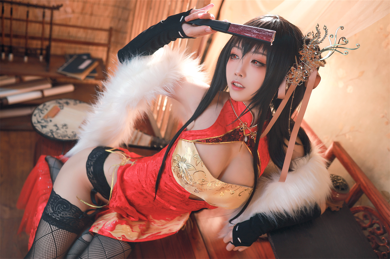 图片[3]-水淼aqua婚纱精品合集：精美大凤造型日常图赏-清美唯艺