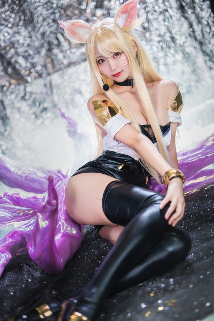 图片[4]-英雄联盟阿狸COSPLAY：黑川与谁更胜一筹？-清美唯艺