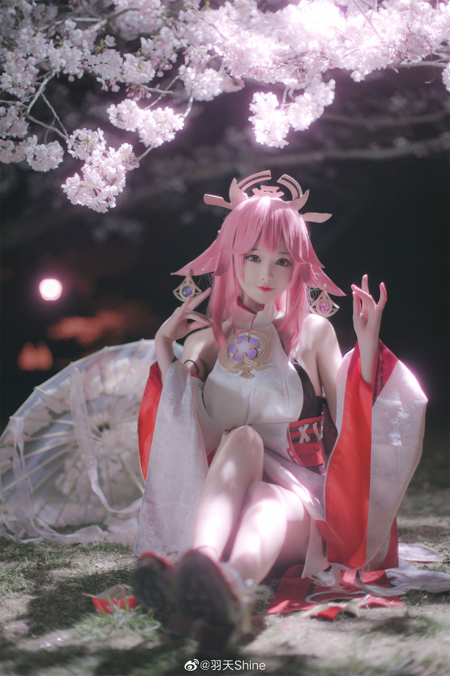 图片[3]-羽天 Shine 大礼包强势来临，探索八重神子 Cosplay 的秘密技巧！-清美唯艺