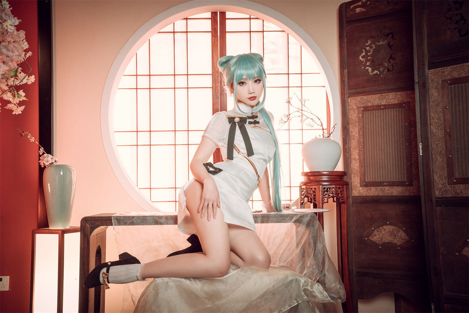 图片[3]-探索面饼仙儿mochita初音旗袍的独特魅力与风华-清美唯艺