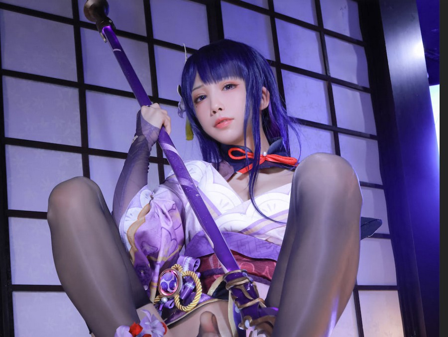 图片[2]-水淼 aqua 的 cos 解析：雷电将军的精彩图片合集-清美唯艺