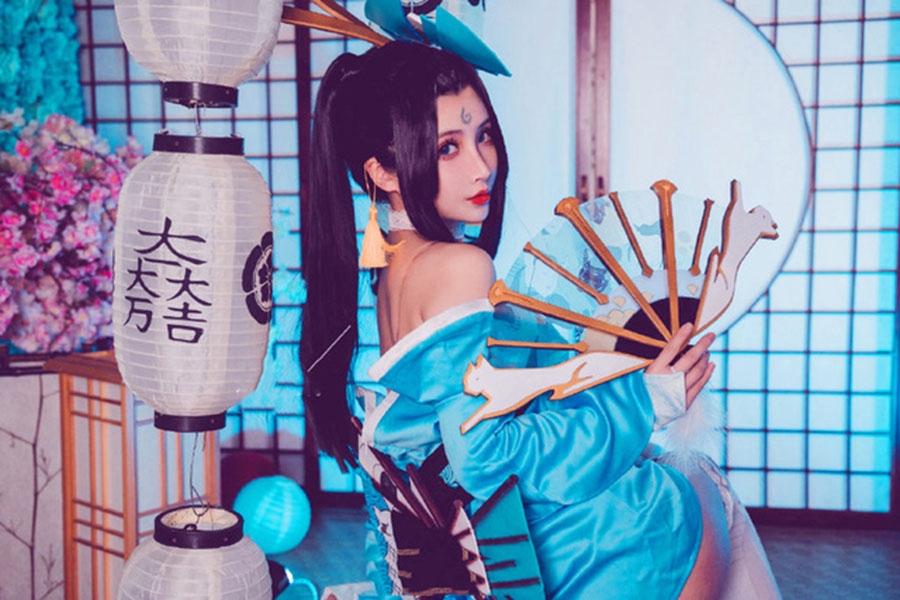 图片[5]-探索rioko凉凉子的美图魅力：不知火舞COS图集下载指南-清美唯艺