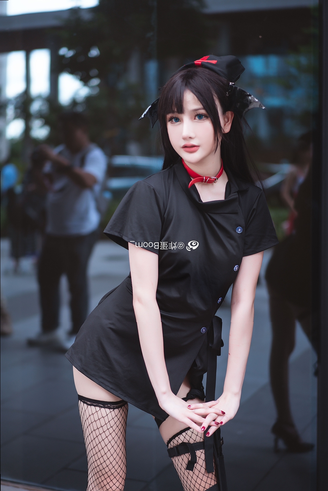 图片[3]-乖巧与霸气并存：揭秘微博炸蛋boomboom女王的独特魅力-清美唯艺