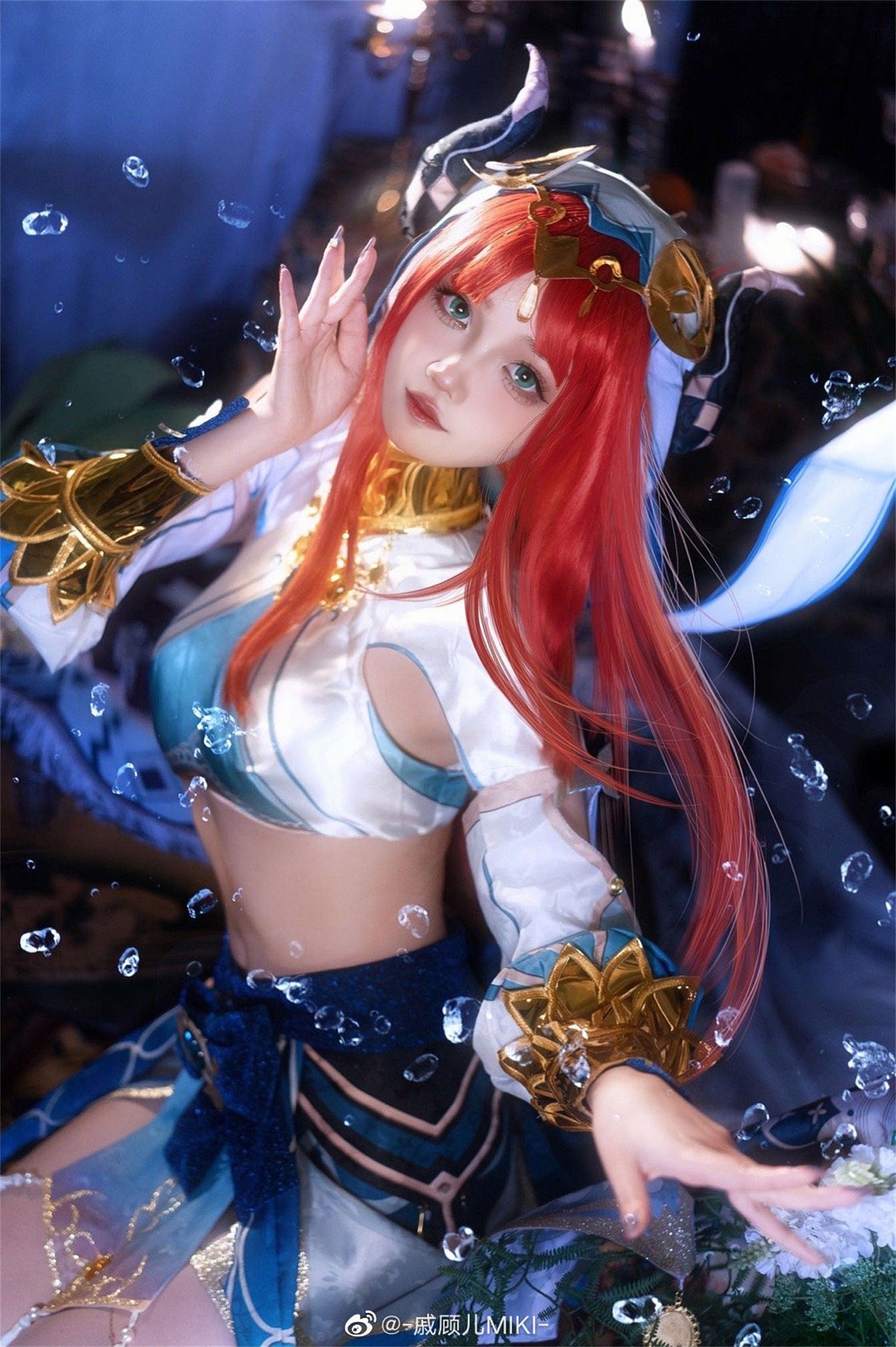 图片[4]-戚顾儿 MIKI 化身原神妮露，能否为你献上动人花神舞蹈？-清美唯艺