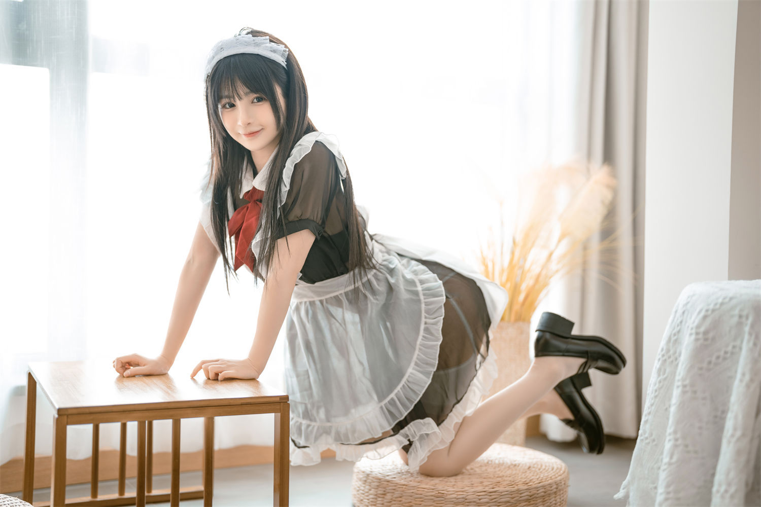图片[3]-探秘桜井宁宁的女仆COS艺术，领略其独特魅力！-清美唯艺