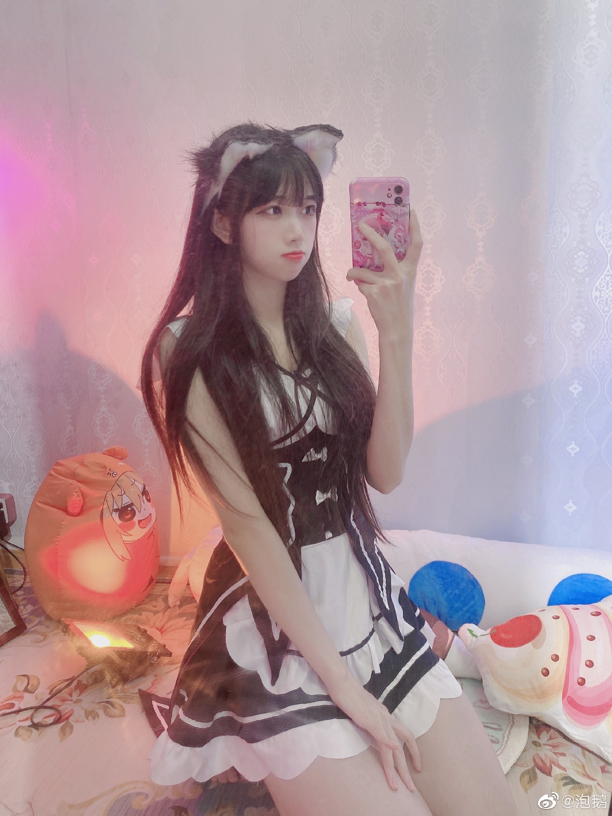 如何欣赏泡鹅应援图中那位令人惊艳的美少女？-清美唯艺