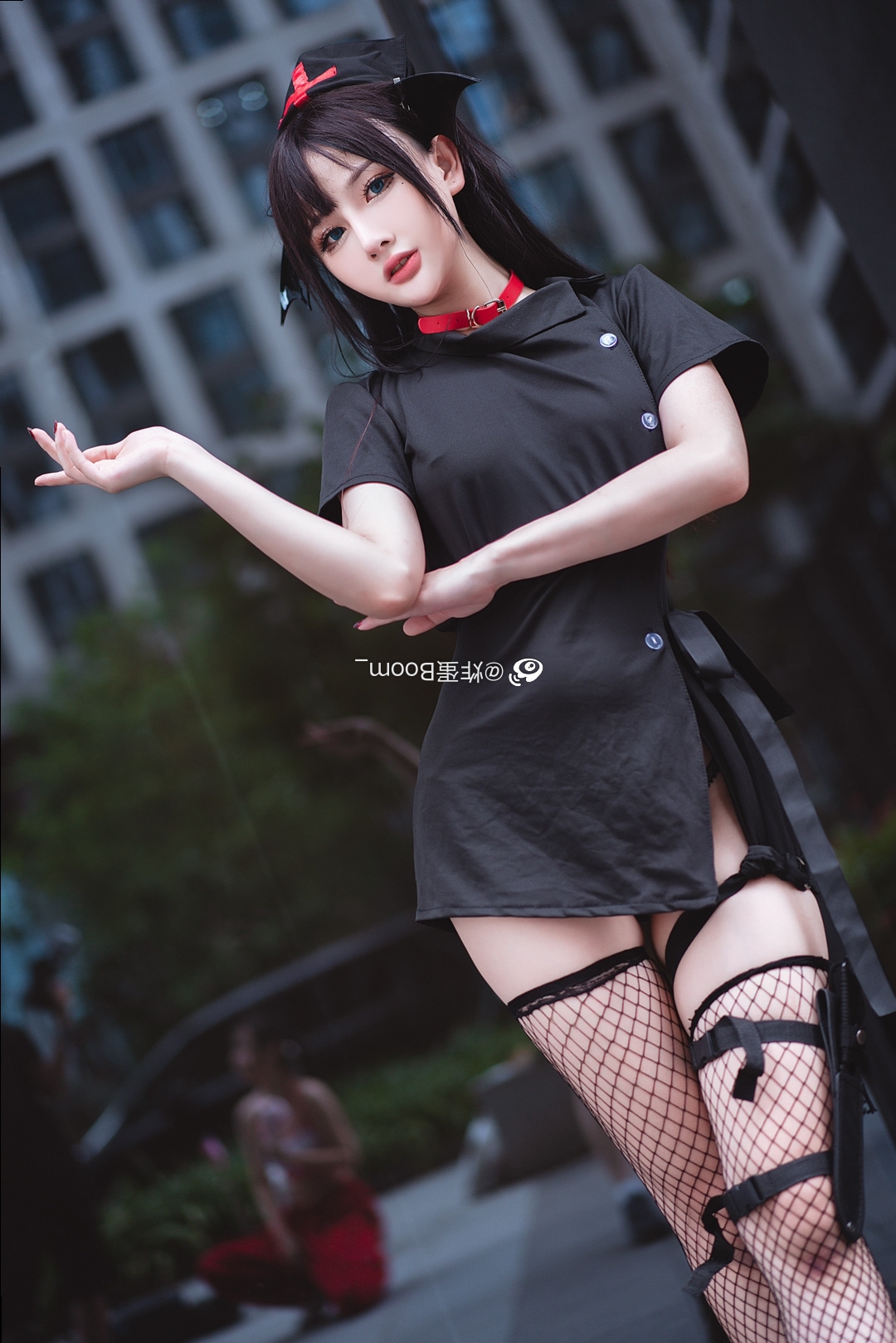 图片[6]-乖巧与霸气并存：揭秘微博炸蛋boomboom女王的独特魅力-清美唯艺