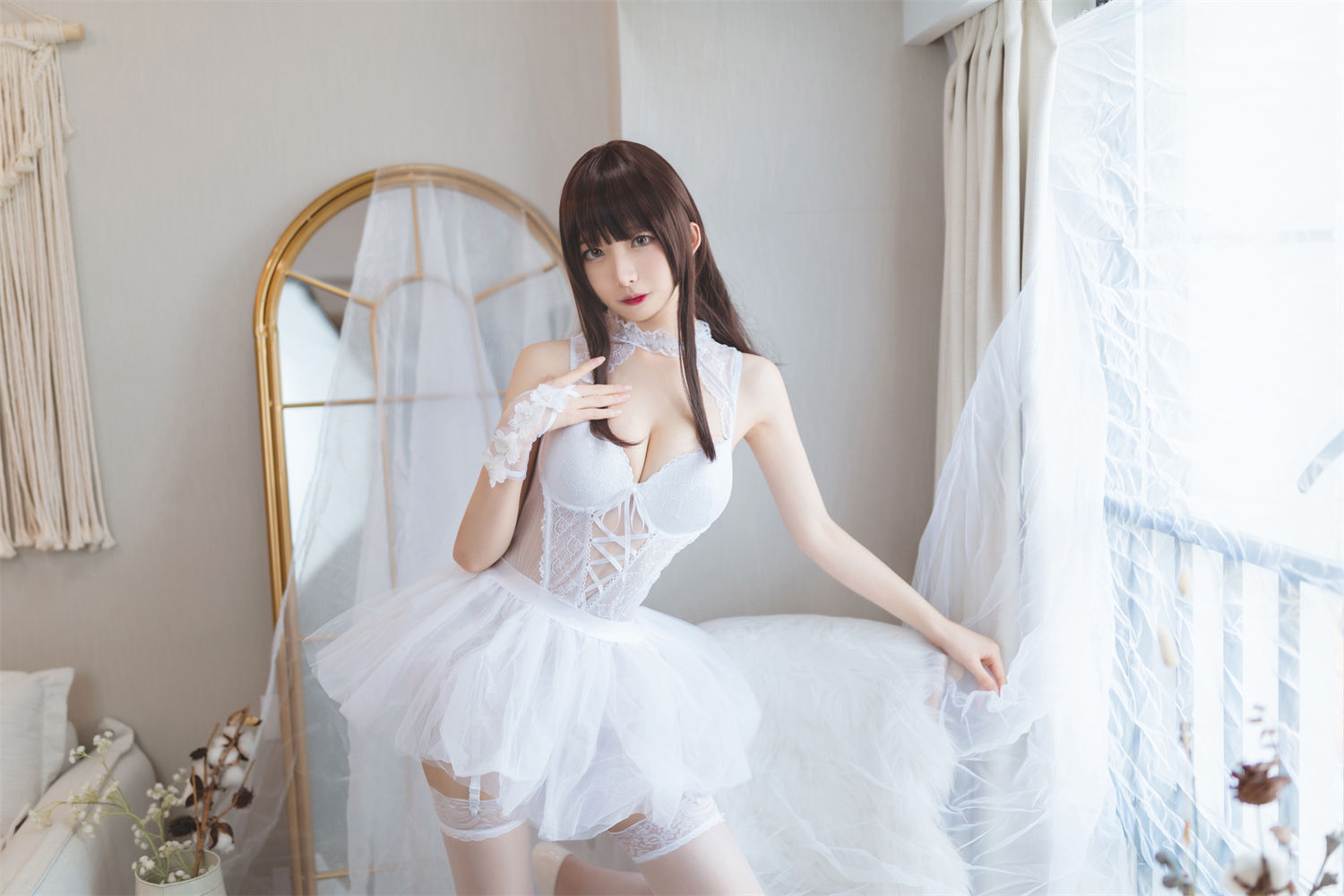 封疆疆的纯白裙，绝美魅力，您见过了吗？-清美唯艺