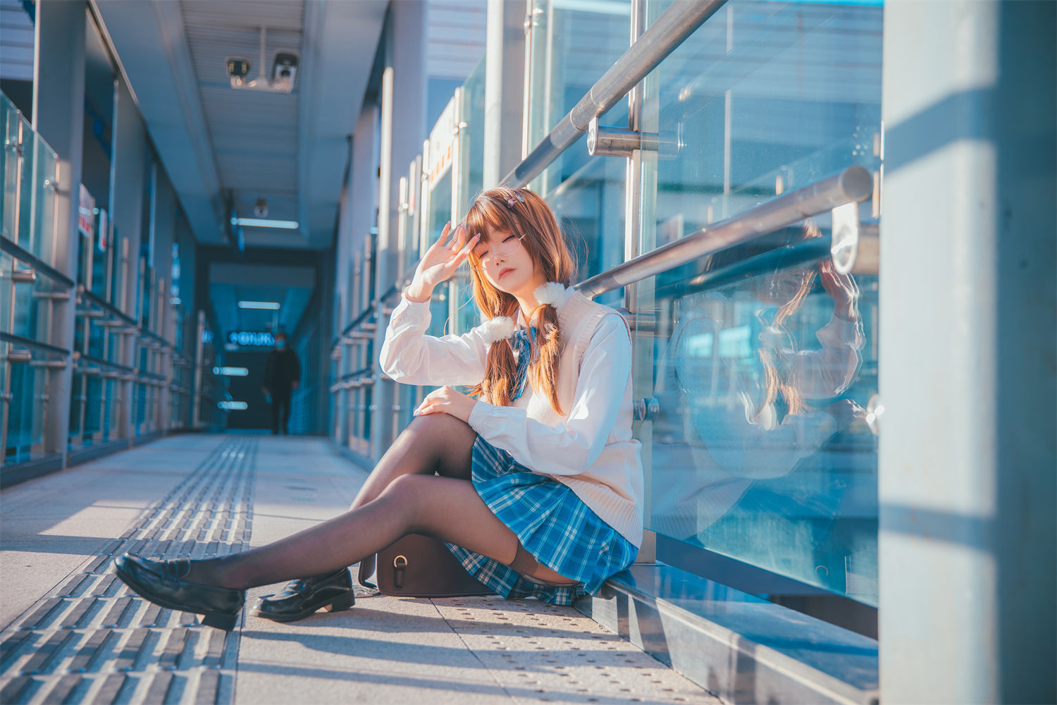 雪晴Astra：青春运动魅力与夕阳下JK女高中生的独特吸引力-清美唯艺