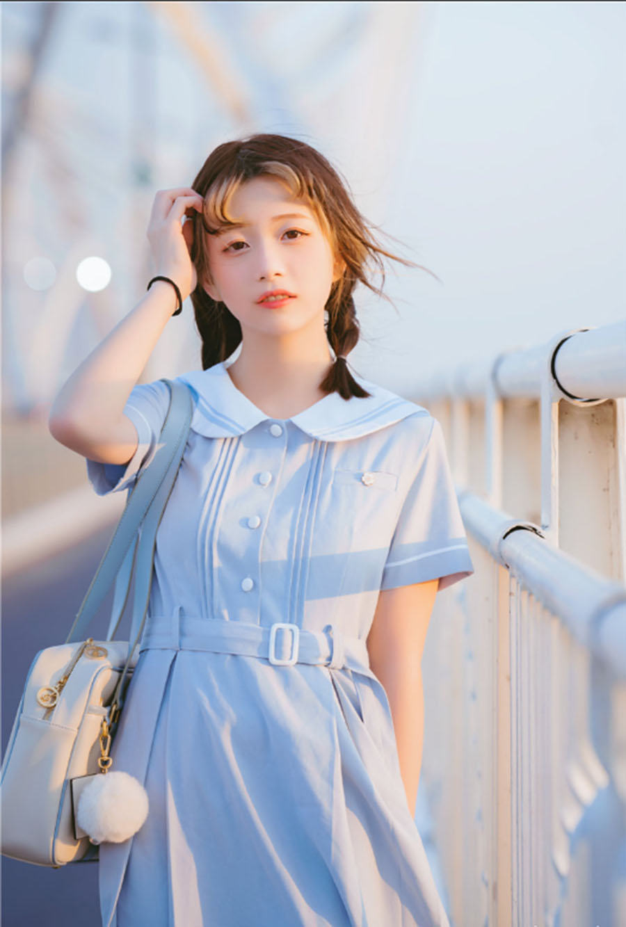 图片[2]-探索清青琴玖Cosplay：夏夜微风中的摄影作品赏析-清美唯艺