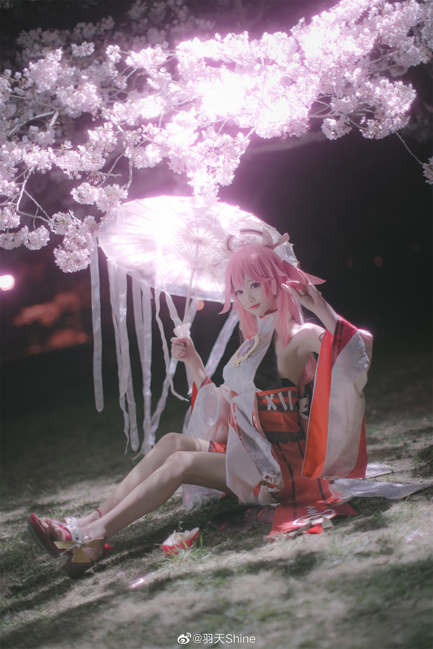 图片[2]-羽天 Shine 大礼包强势来临，探索八重神子 Cosplay 的秘密技巧！-清美唯艺