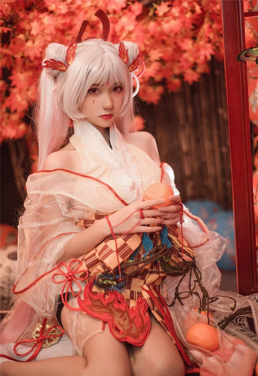 图片[5]-南桃Momoko的作品盘点：阴阳师不知火和服COS有哪些惊艳造型？-清美唯艺