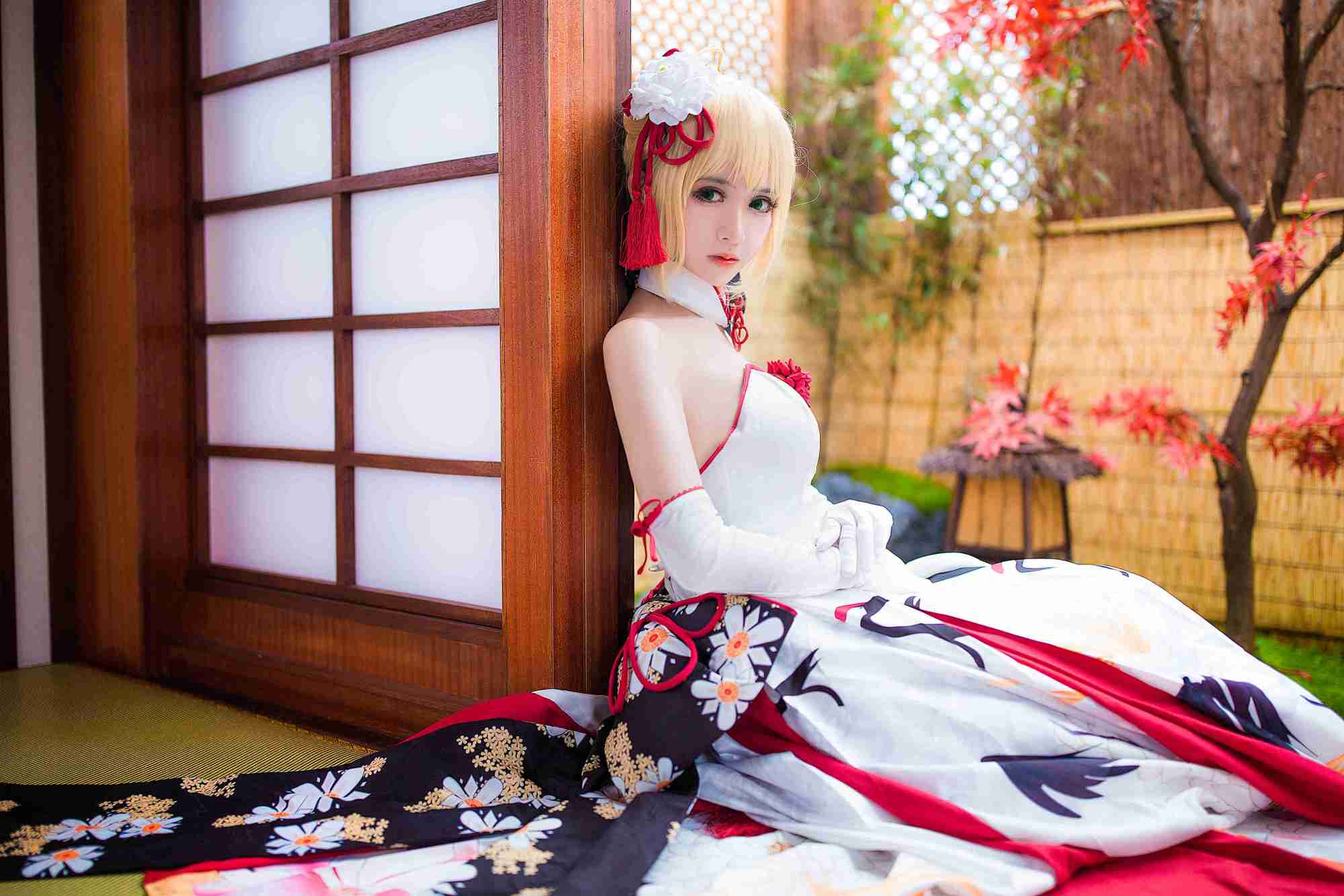 霏儿化身鳗鱼，身着和风少女礼服，令人沉醉的美丽瞬间！-清美唯艺